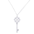 Collier Tiffany & Co "Clé" en platine, or blanc et diamants - Castafiore