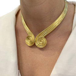 Collier Torque LALAOUNIS en or jaune - Castafiore