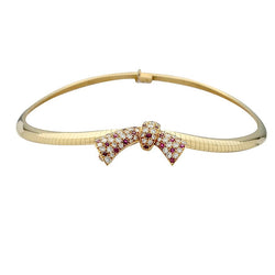 Collier transformable Van Cleef & Arpels, or jaune, rubis, diamants - Castafiore