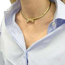 Collier transformable Van Cleef & Arpels, or jaune, rubis, diamants - Castafiore