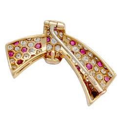 Collier transformable Van Cleef & Arpels, or jaune, rubis, diamants - Castafiore