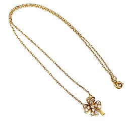 Collier trèfle en or jaune serti de brillants - Castafiore