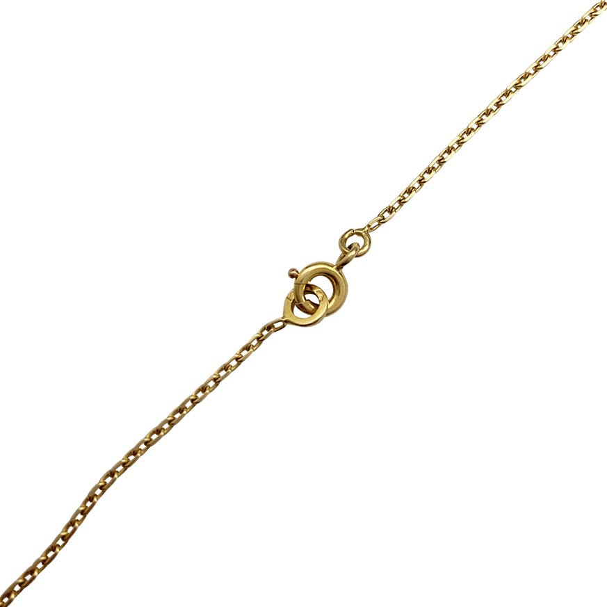 Collier trèfle en or jaune serti de brillants - Castafiore