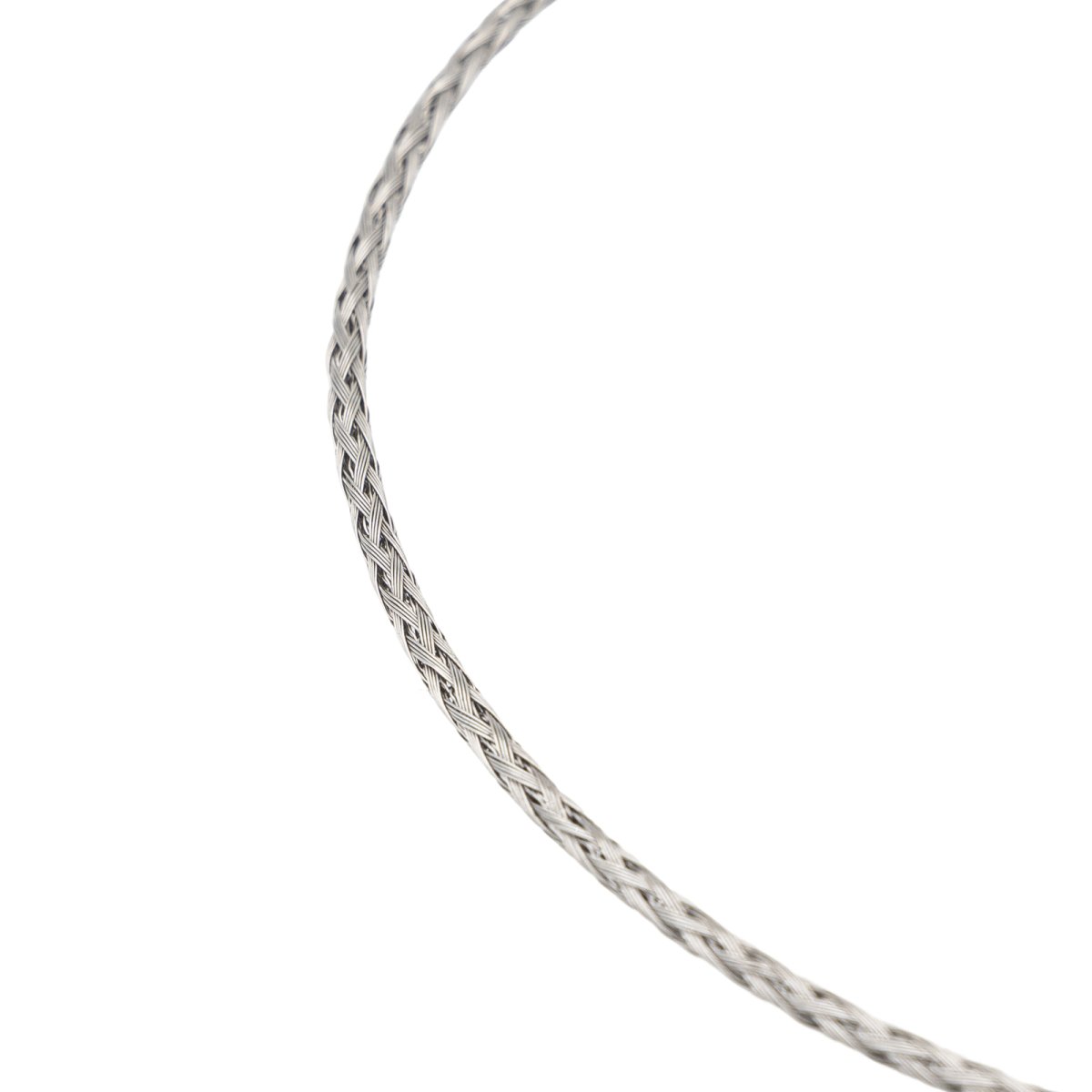 Collier Tressé Or blanc - Castafiore