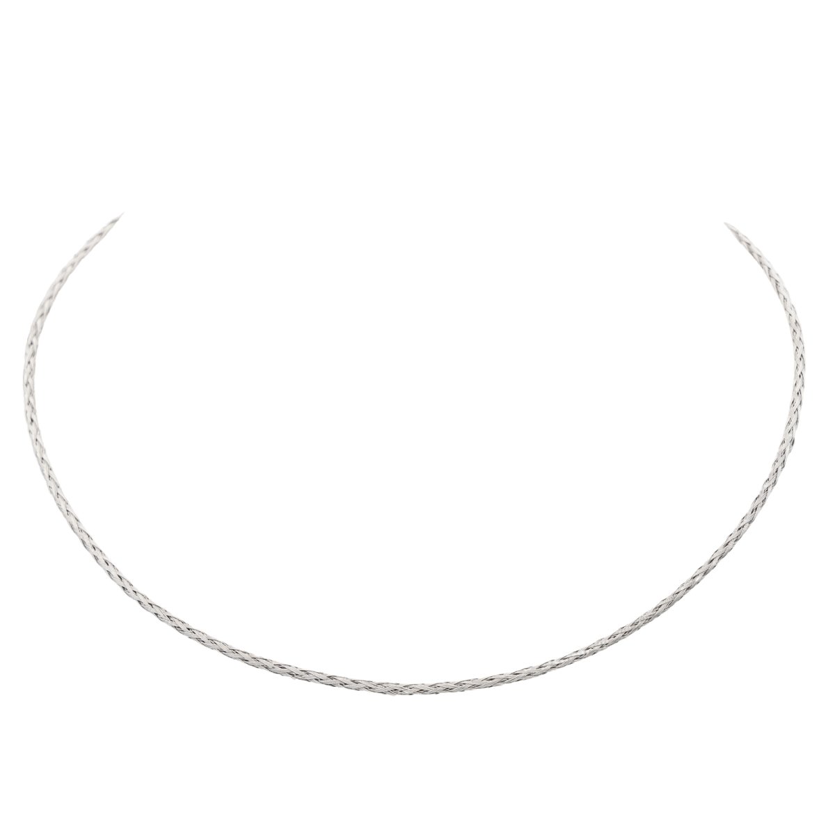 Collier Tressé Or blanc - Castafiore