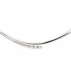 Collier Trilogie Or blanc Diamant - Castafiore