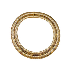 Collier, "Tubogas", or jaune - Castafiore