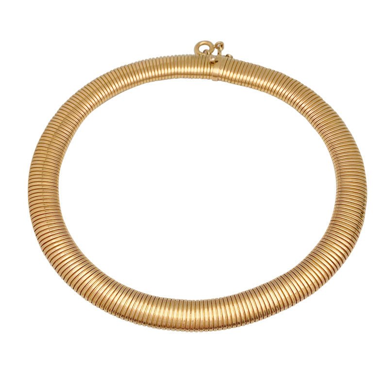 Collier, "Tubogas", or rose - Castafiore