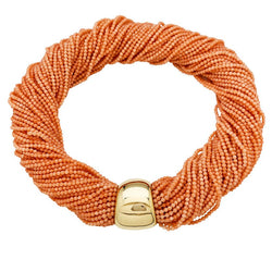 Collier VAN CLEEF & ARPELS en or jaune et corail - Castafiore
