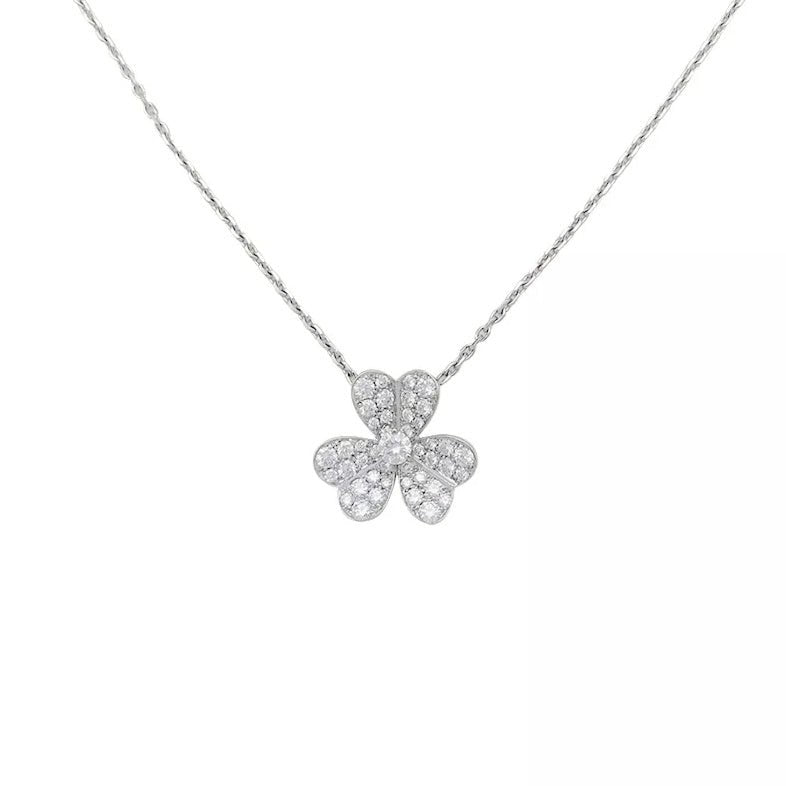 Collier Van Cleef & Arpels "Frivole" en or blanc et diamants - Castafiore