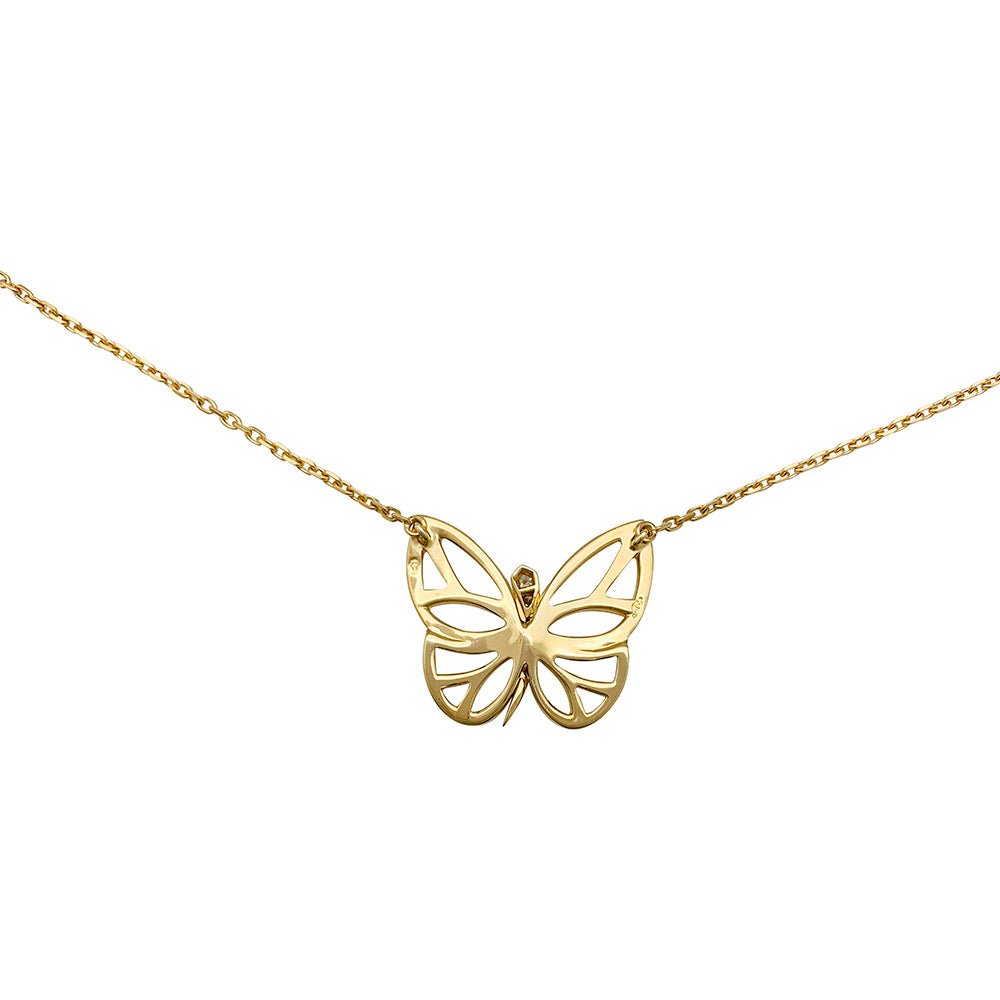 Collier Van Cleef & Arpels "Papillon" en or jaune et diamants - Castafiore