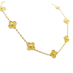 Collier Van Cleef & Arpels, "Vintage Alhambra", or jaune. - Castafiore