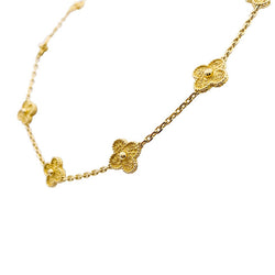 Collier Van Cleef & Arpels, "Vintage Alhambra", or jaune. - Castafiore