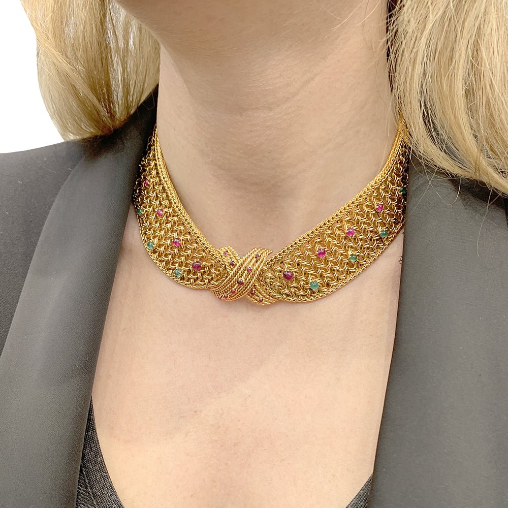 Collier vintage à clips interchangeables - Castafiore