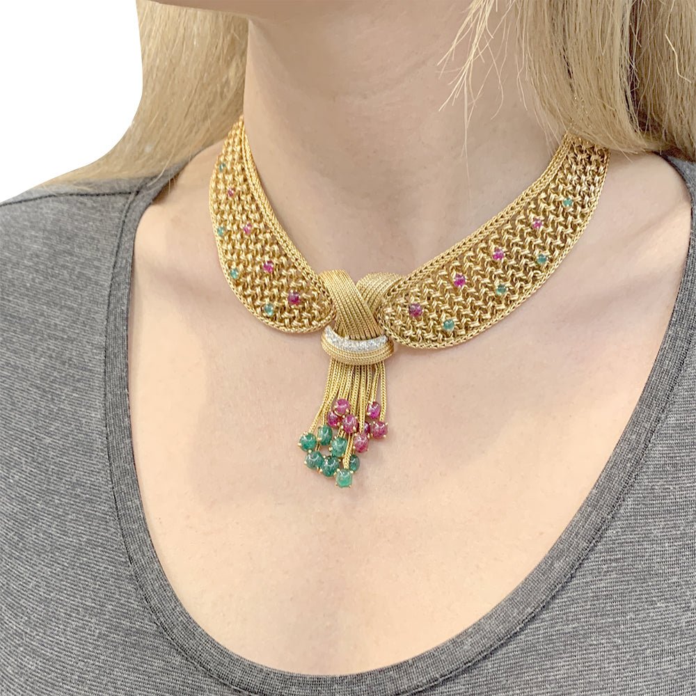 Collier vintage à clips interchangeables - Castafiore