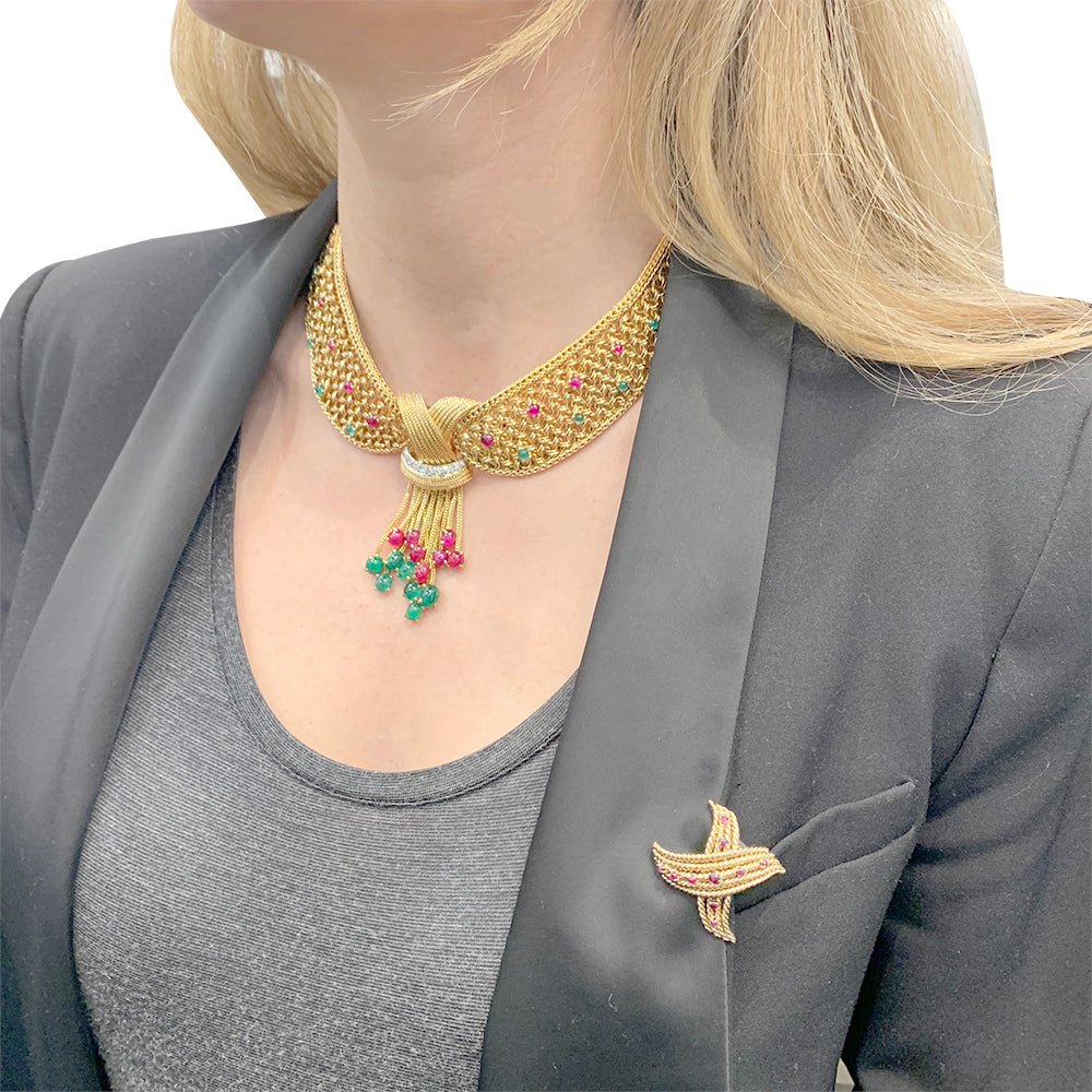 Collier vintage à clips interchangeables - Castafiore