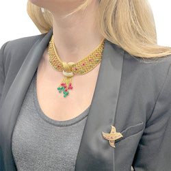 Collier vintage à clips interchangeables - Castafiore