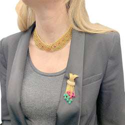 Collier vintage à clips interchangeables - Castafiore