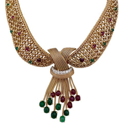 Collier vintage à clips interchangeables - Castafiore