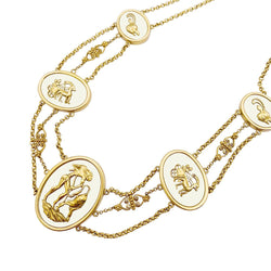 Collier vintage Lalaounis, "The Shield of Achilles", or jaune, cristal de roche. - Castafiore