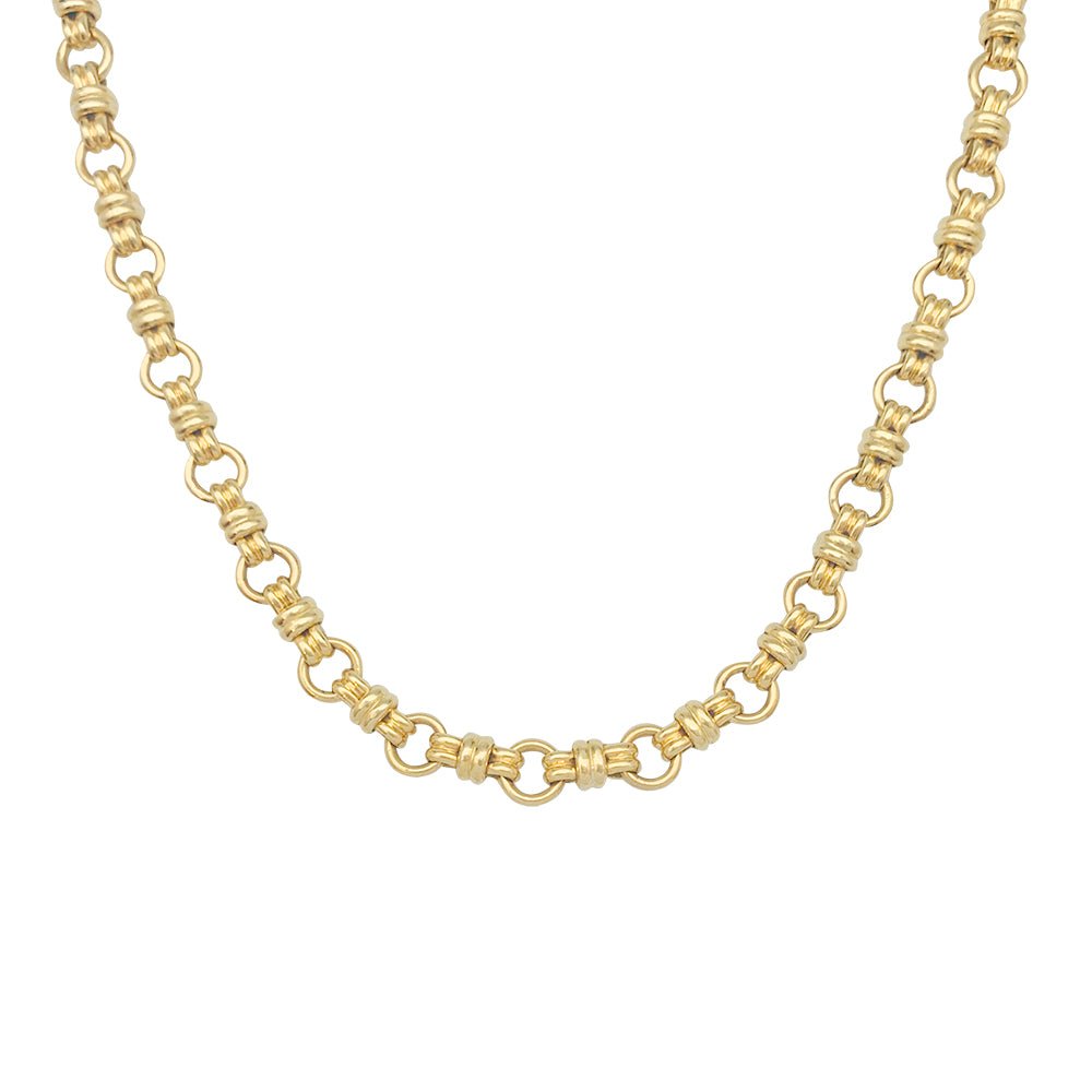 Collier vintage maille marine en or jaune - Castafiore