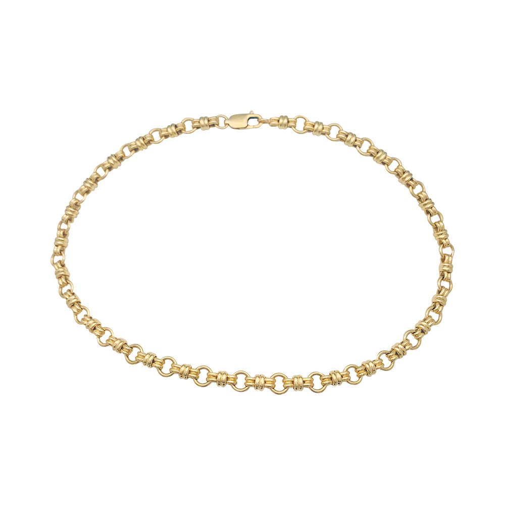 Collier vintage maille marine en or jaune - Castafiore