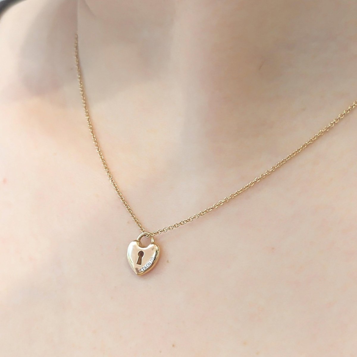 Colliers cœur Tiffany&co en or jaune - Castafiore