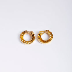 Créoles "Anneaux Torsadés" en or jaune - Castafiore