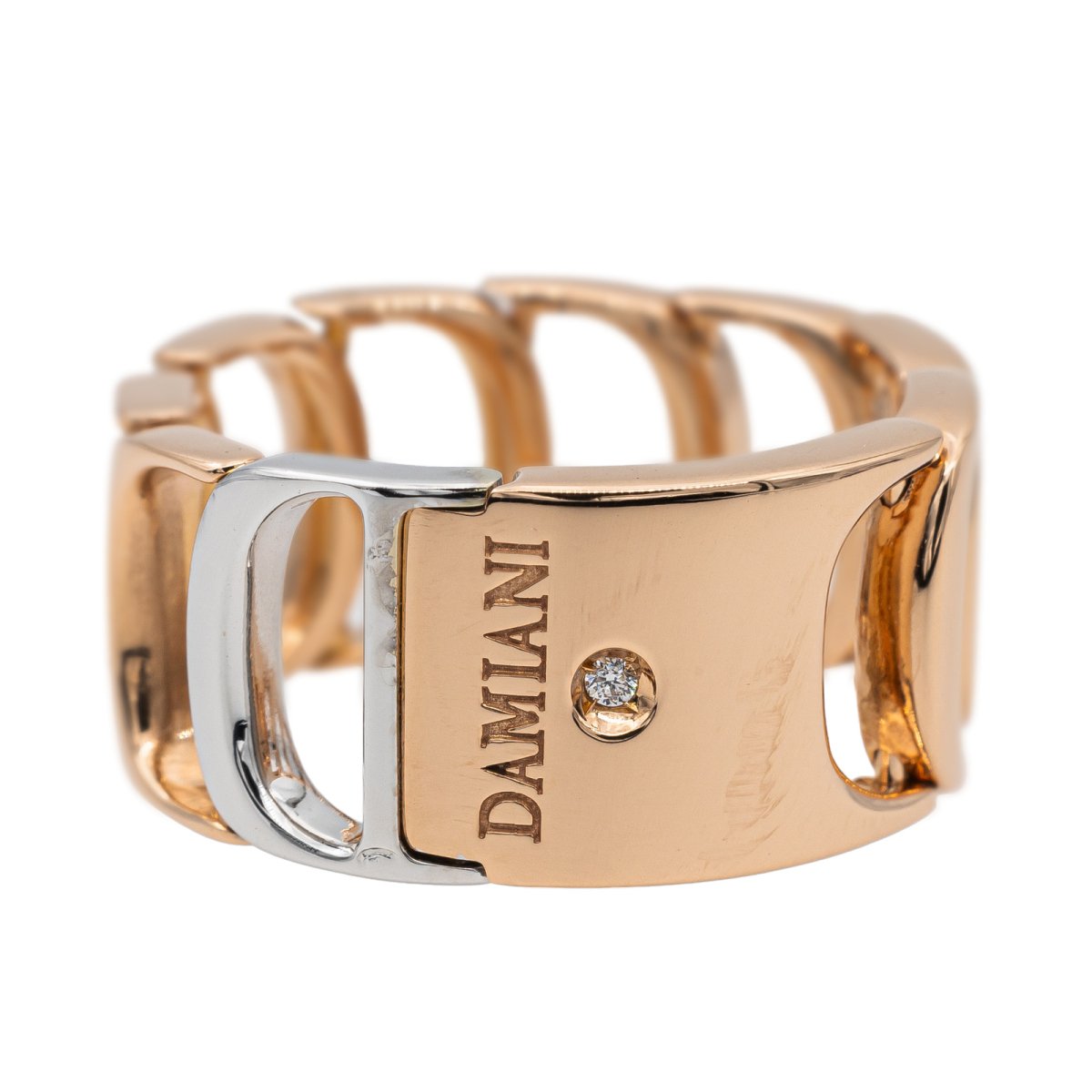 Damiani Bague Or rose Diamant - Castafiore
