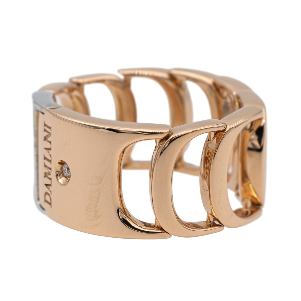Damiani Bague Or rose Diamant - Castafiore