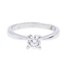 Diamani Bague Solitaire en or blanc et diamant - Castafiore