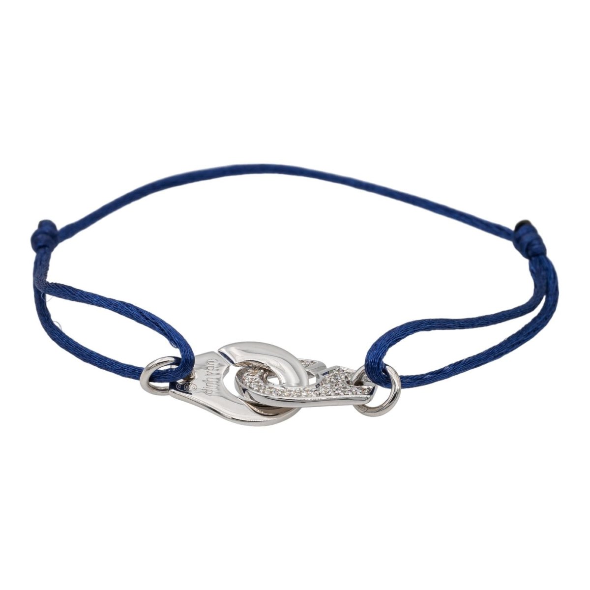 White gold Dinh Van bracelet, cord. | Bracelet cords, Bracelets, Gold