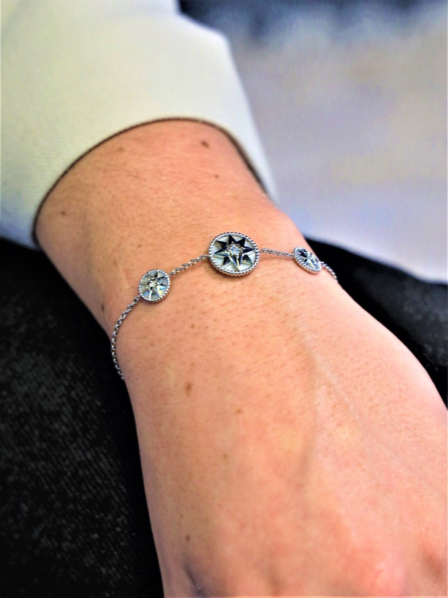 Dior Bracelet Rose des vents Or blanc Diamant - Castafiore