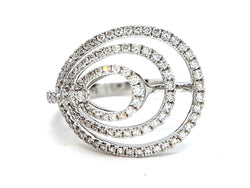 Djula Bague Or blanc Diamant - Castafiore