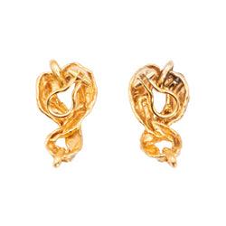 Ensemble bracelet et boucles d'oreilles GILBERT ALBERT en or jaune - Castafiore