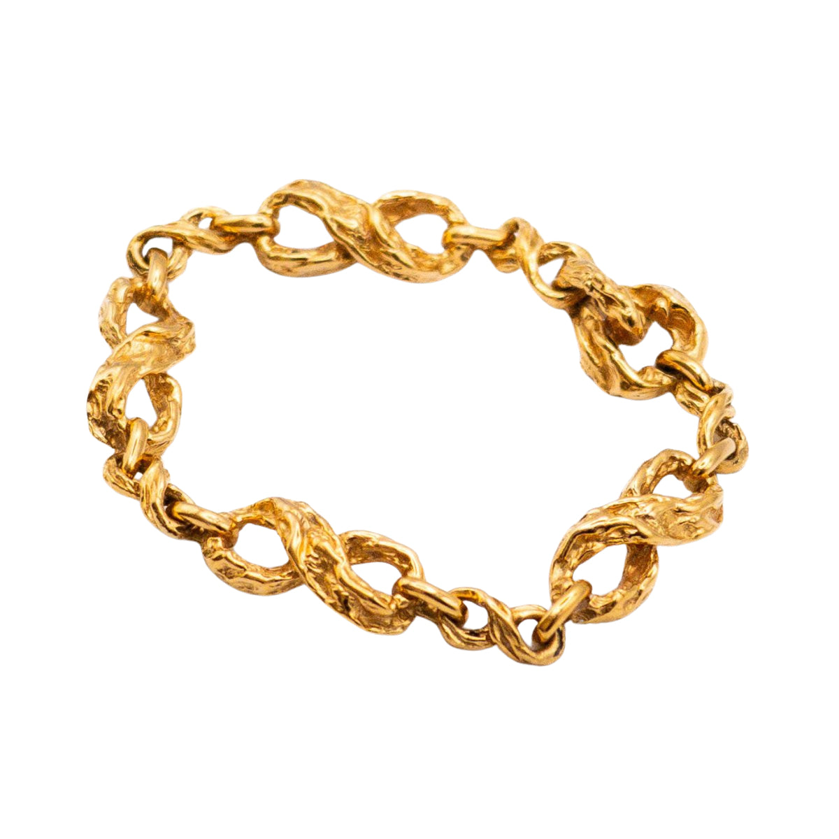 Ensemble bracelet et boucles d'oreilles GILBERT ALBERT en or jaune - Castafiore