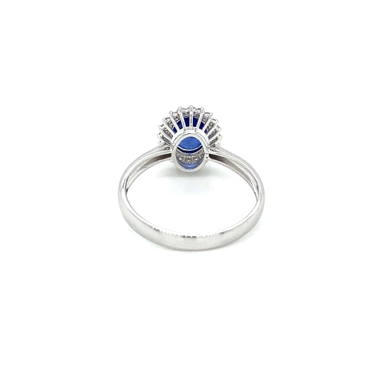 Estate Italian Sapphire Diamond Engagement Ring - Castafiore