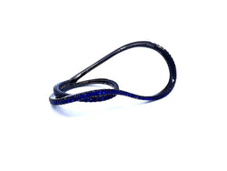 Etername Bague Entrelacs Or noir Saphir - Castafiore