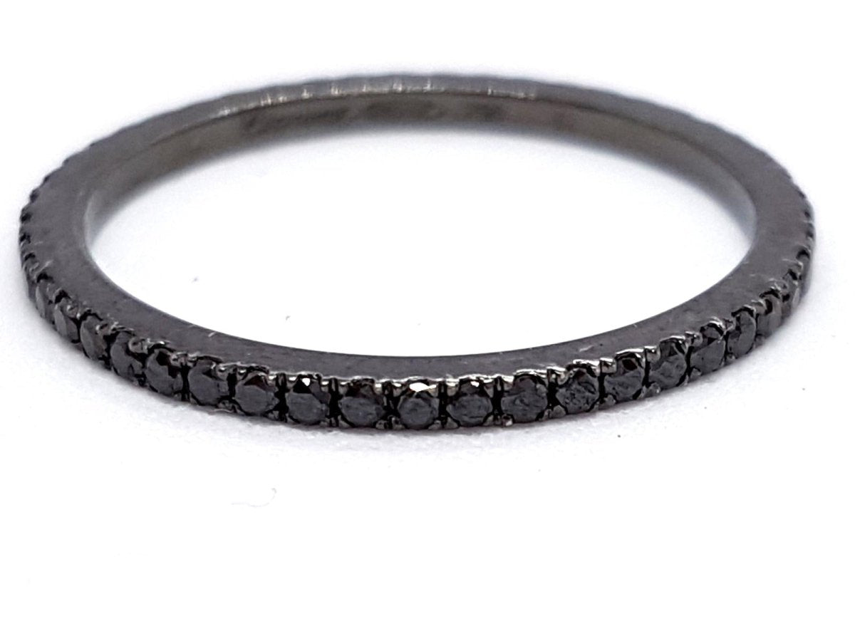 Etername Bague Pure Or noir Diamant - Castafiore