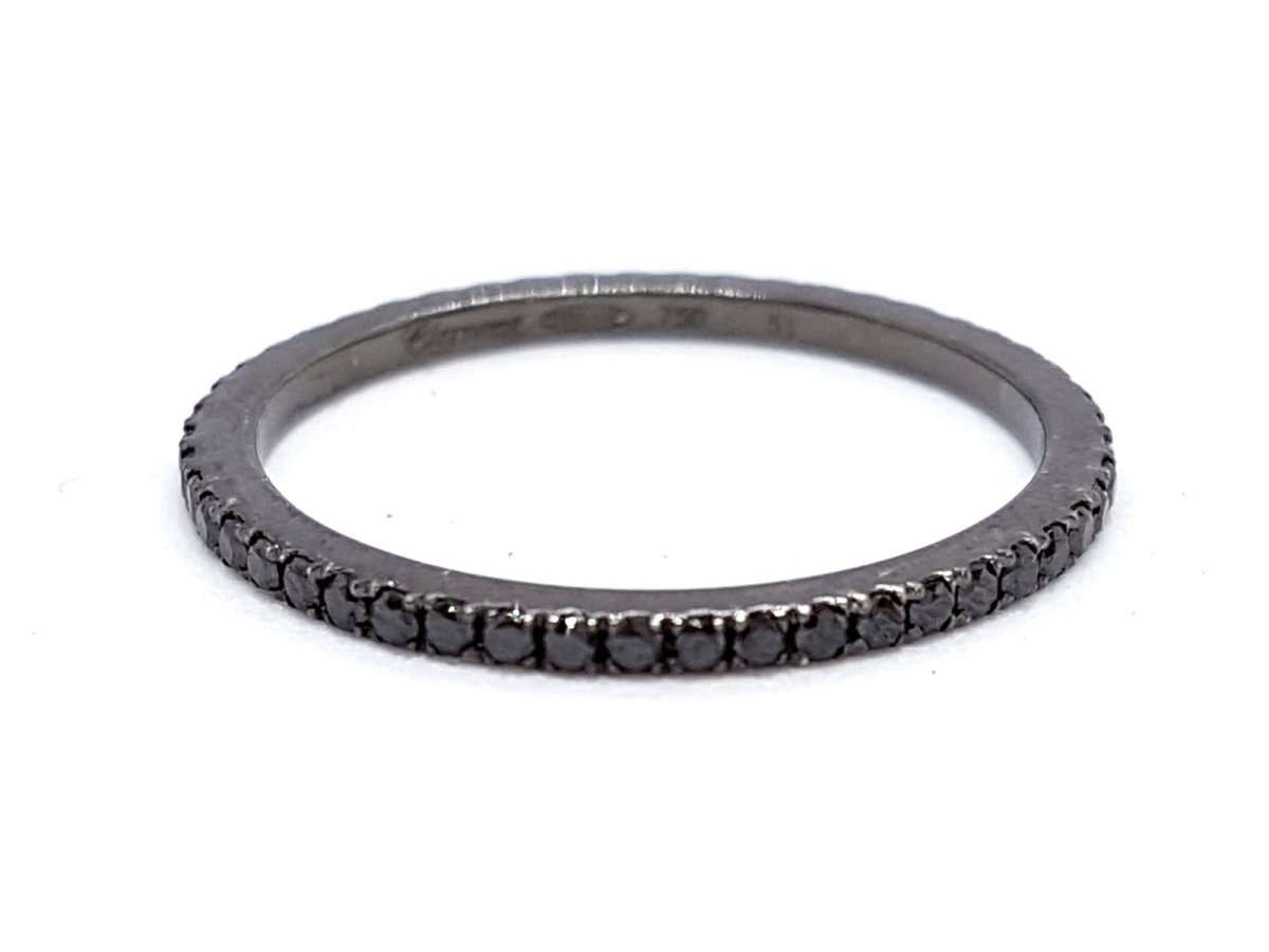 Etername Bague Pure Or noir Diamant - Castafiore