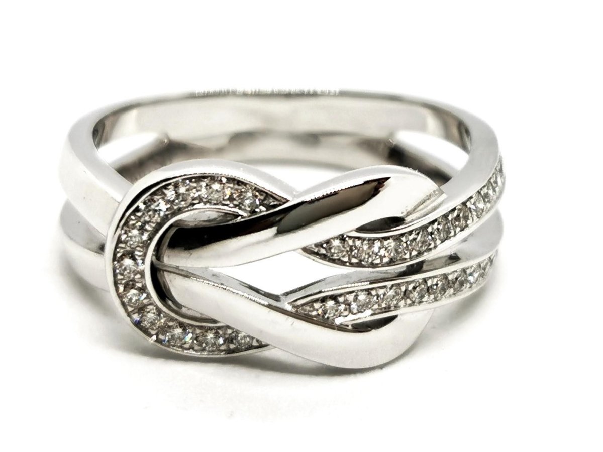 Fred Bague Chance infinie Or blanc Diamant - Castafiore
