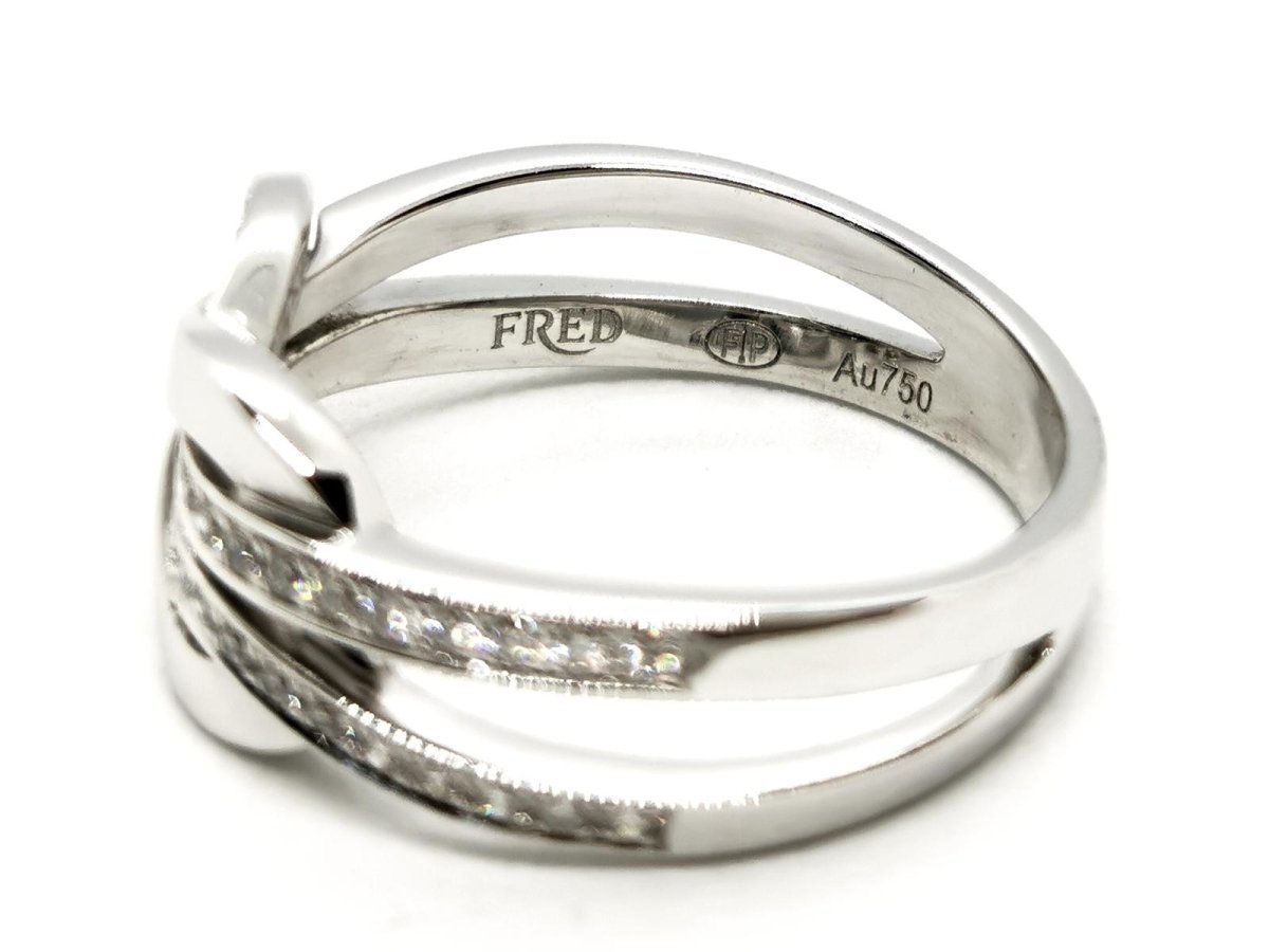 Fred Bague Chance infinie Or blanc Diamant - Castafiore