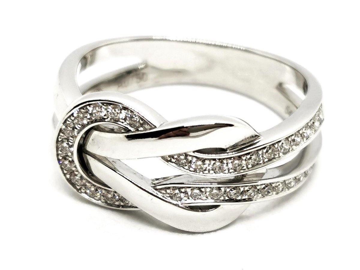 Fred Bague Chance infinie Or blanc Diamant - Castafiore