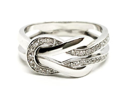 Fred Bague Chance infinie Or blanc Diamant - Castafiore