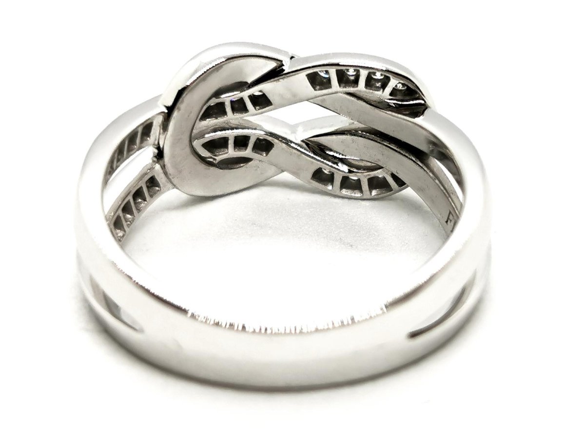 Fred Bague Chance infinie Or blanc Diamant - Castafiore