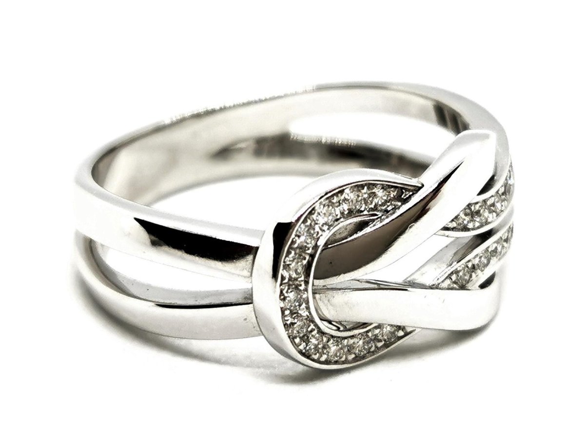 Fred Bague Chance infinie Or blanc Diamant - Castafiore
