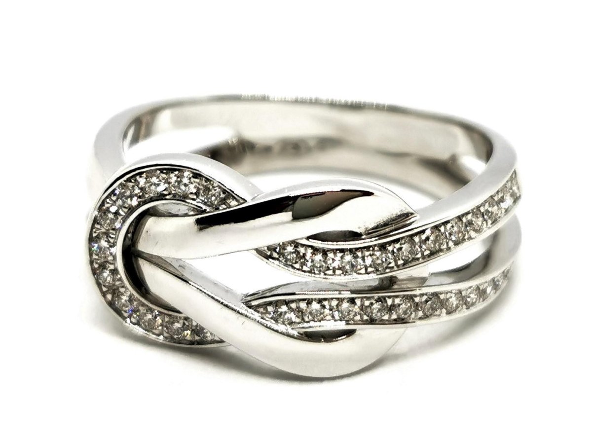 Fred Bague Chance infinie Or blanc Diamant - Castafiore