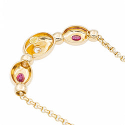 Fred Collier Maille jaseron Or jaune Diamant - Castafiore