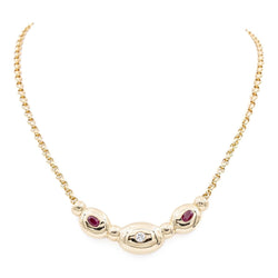 Fred Collier Maille jaseron Or jaune Diamant - Castafiore