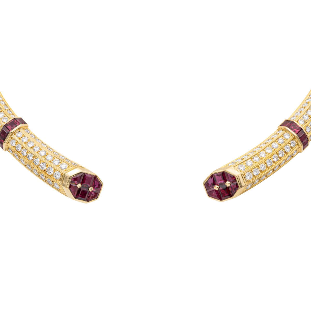 Fred Collier Torque Or jaune Diamant - Castafiore